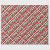 オースティンテキサス州TXヴィンテージ大文字葉書 ラッピングペーパー (フラット)