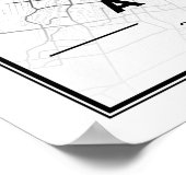 オースティンテキサス州USAトラベルシティマップポスター ポスター (角)