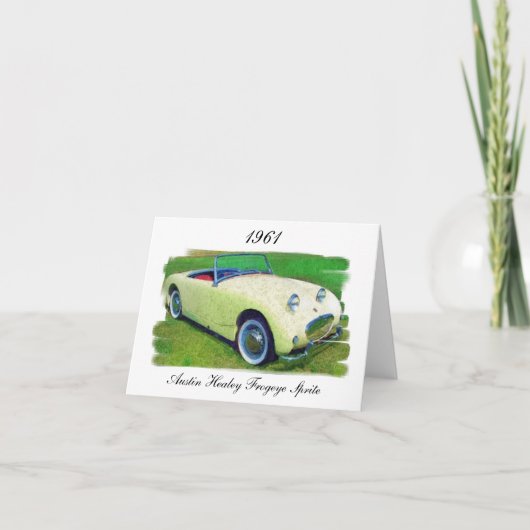 オースティンヒーリーフロージェ・スプライト, 1961 カード (正面)