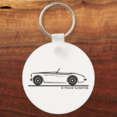 オースティンヒーリー100 キーホルダー (正面)