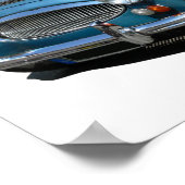 オースティンヒーリー3000クラシック車 ポスター (角)