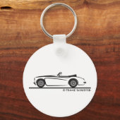 オースティンヒーリー3000 MK II キーホルダー (正面)