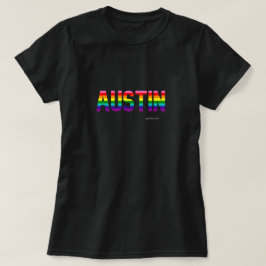 オースティンプライドTシャツW. |レインボーフラグ Tシャツ