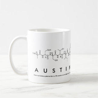 オースティンペプチド名mug コーヒーマグカップ