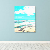 オースティンマービーチNSWサウスコースト キャンバスプリント (インサイチュ (ウッドフロア))