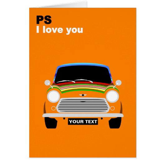 オースティンミニクーパーカーをパーソナライズ (正面)