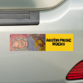 オースティンミュージックロック バンパーステッカー (車上)
