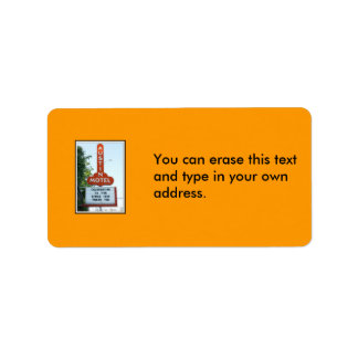 オースティンモーテル住所 シール