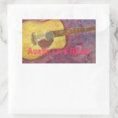 オースティンライブミュージック 長方形シール (バッグ)