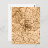 オースティンヴィンテージの地図 ポストカード (正面/裏面)