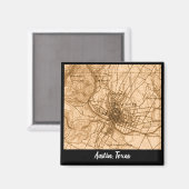 オースティンヴィンテージの地図 マグネット (正面/裏面)