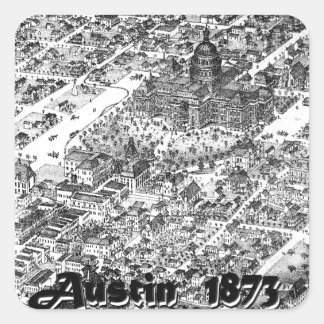 オースティン歴史地図1873 スクエアシール