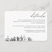 オースティン結婚ズホテルルームブロック詳細 エンクロージャーカード (正面)