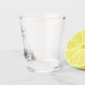 オースティン結婚式の引き出物パーソナライズされた応援 ショットグラス (右)