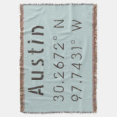 オースティン緯度と経度 スローブランケット (正面縦)