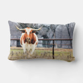 オースティン長角牛のLumbarの枕 ランバークッション (裏面)