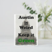 オースティン風変わりは保グリーン ポストカード (スタンド正面)