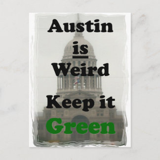オースティン風変わりは保グリーン ポストカード