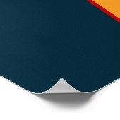 オースティン鮮やかカラー、旅行 ポスター (角)