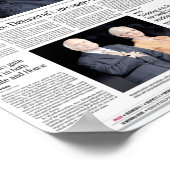 オースティン・アメリカ・政治家の選挙当日のフロントページ ポスター (角)