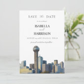 オースティン ダラス Save the Date テンプレート (スタンド正面)