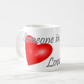 オースティン、テキサス州の誰かは私を愛します コーヒーマグカップ (正面左)