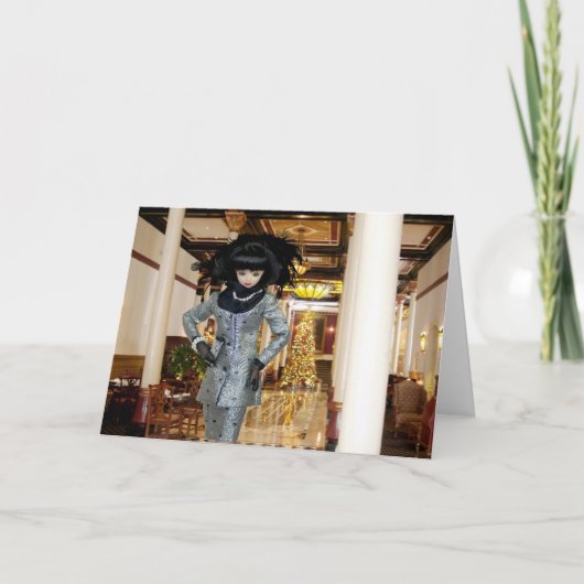 オースティン、テキサス州のVerdiのDriskillのホテルのクリスマス シーズンカード (正面)