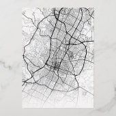 オースティン、テキサス州ラブロケーター |シティテーマ結婚の 箔招待状 (裏面)