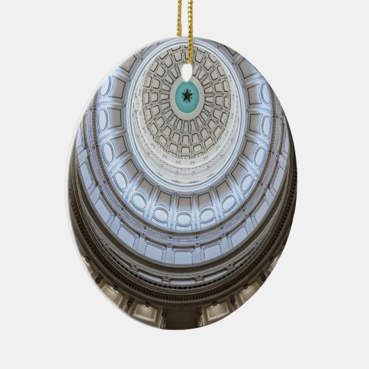 オースティン、テキサス州州キャピトル セラミックオーナメント (右)