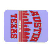 オースティン、テキサス州 マグネット (横)