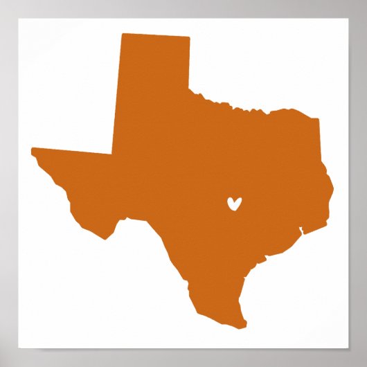 オースティン、テキサス州・ラブ ポスター (正面)