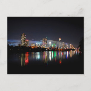 オースティン(テキサス州)市内夜景 ポストカード