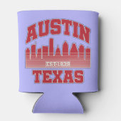 オースティン、テキサス州 缶クーラー (裏面)