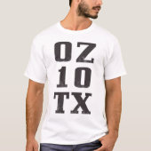 オースティン、テキサス州OZ10TX Tシャツ (正面)