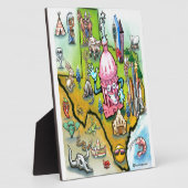 オースティン テキサス カートンマップ フォトプラーク (側面)