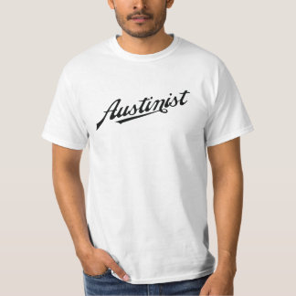 オースティン – 黒または白 Tシャツ