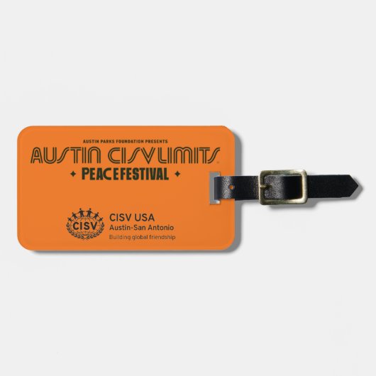 オースティンCISV荷物タグの制限 ラゲッジタグ (正面横)
