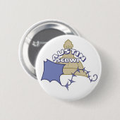 オースティンSCBWIのロゴボタン 缶バッジ (正面&裏面)