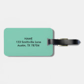 オースティンTXのカスタマイズ可能な長い角のスカルの荷物のラベル ラゲッジタグ (裏面横)