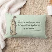 オーステエレガントンプライド偏見引用文ストライプの ランバークッション (ブランケット)