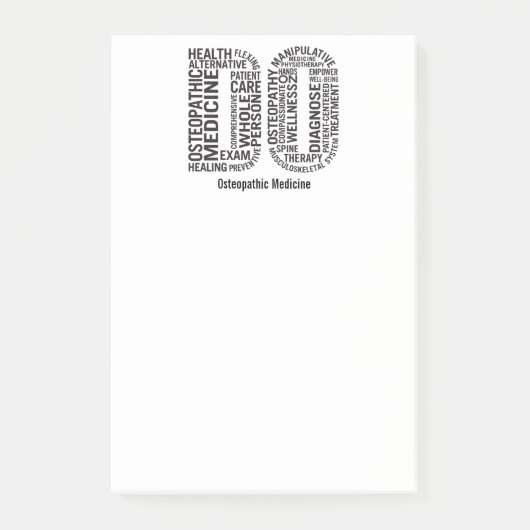 オーステオパシー医学をパーソナライズ骨症 ポストイット (正面)