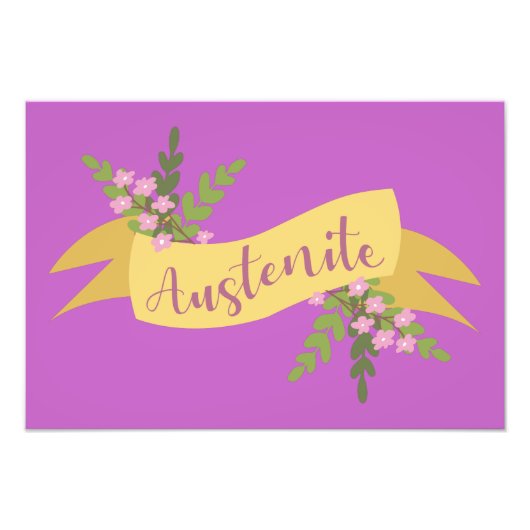 オーステナイトI フォトプリント            (正面)