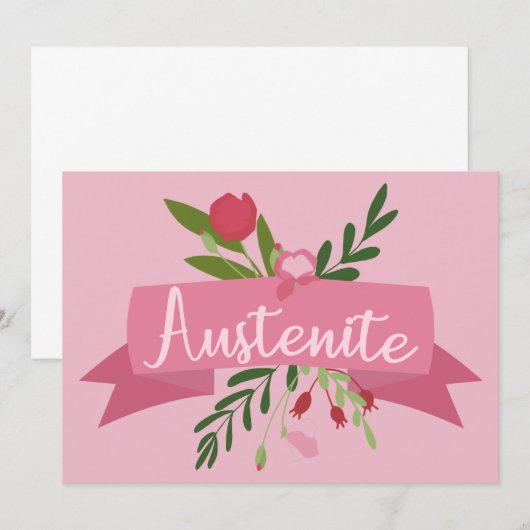 オーステナイトII 招待状 (正面/裏面)