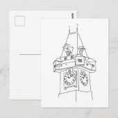 オーステレイヒスティエルマルクグラザーウアートゥルムイラストレーション ポストカード (正面/裏面)