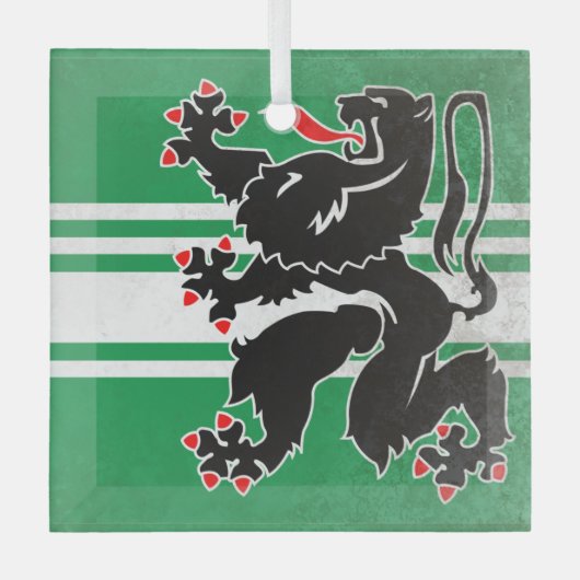 オーストフランデレン州 ガラスオーナメント (正面)
