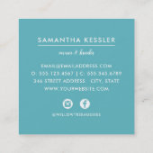 オーストモダンラリアの羊飼い育家|ソーシャルメディア スクエア名刺 (裏面)