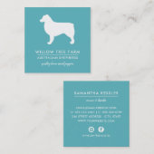 オーストモダンラリアの羊飼い育家|ソーシャルメディア スクエア名刺 (正面/裏面)