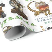 オーストユニークラリアの動物 ラッピングペーパー (ロールコーナー)