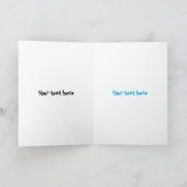 オーストラリアおもしろいのマグパイ漫画イラストレーション カード (内部)