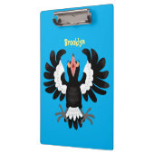 オーストラリアおもしろいのマグパイ漫画イラストレーション クリップボード (左)